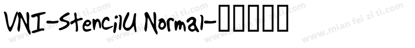 VNI-StencilU Normal字体转换